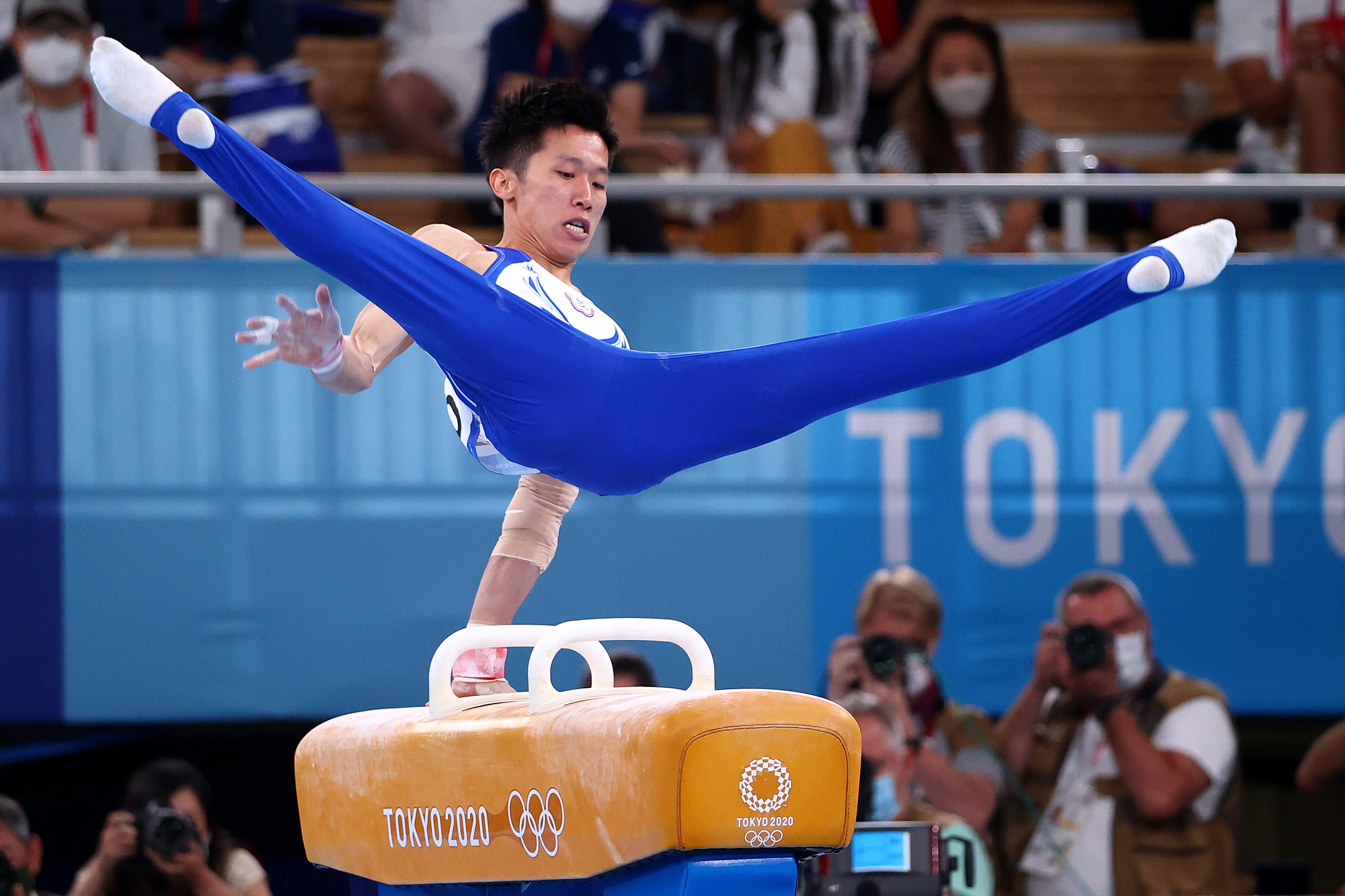 李智凱鞍馬奧運奪銀。（路透社／達志影像）