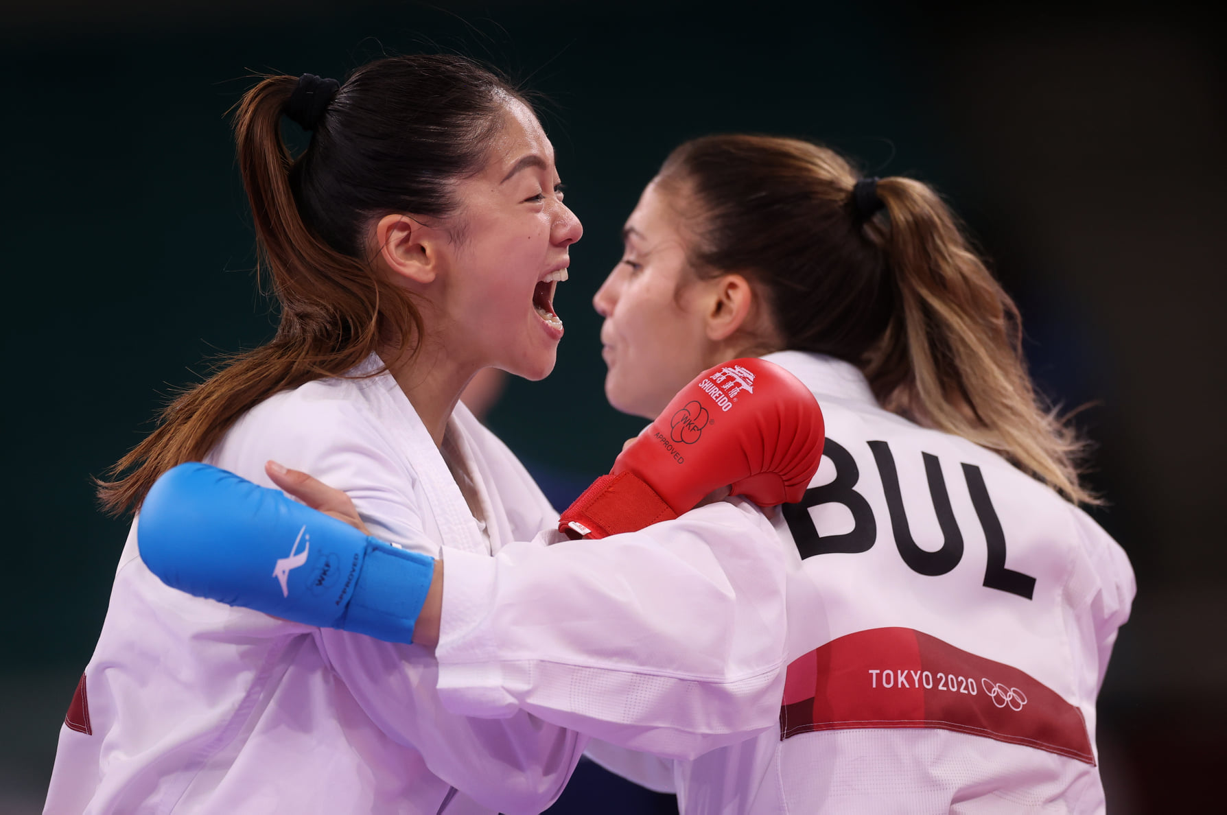 台灣空手道好手文姿云(左)。(路透社/達志影像)