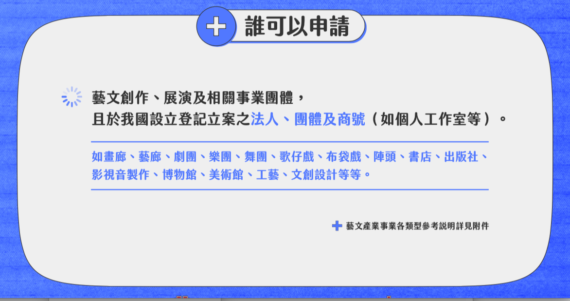 文化部再祭10億積極性紓困方案（文化化部提供）