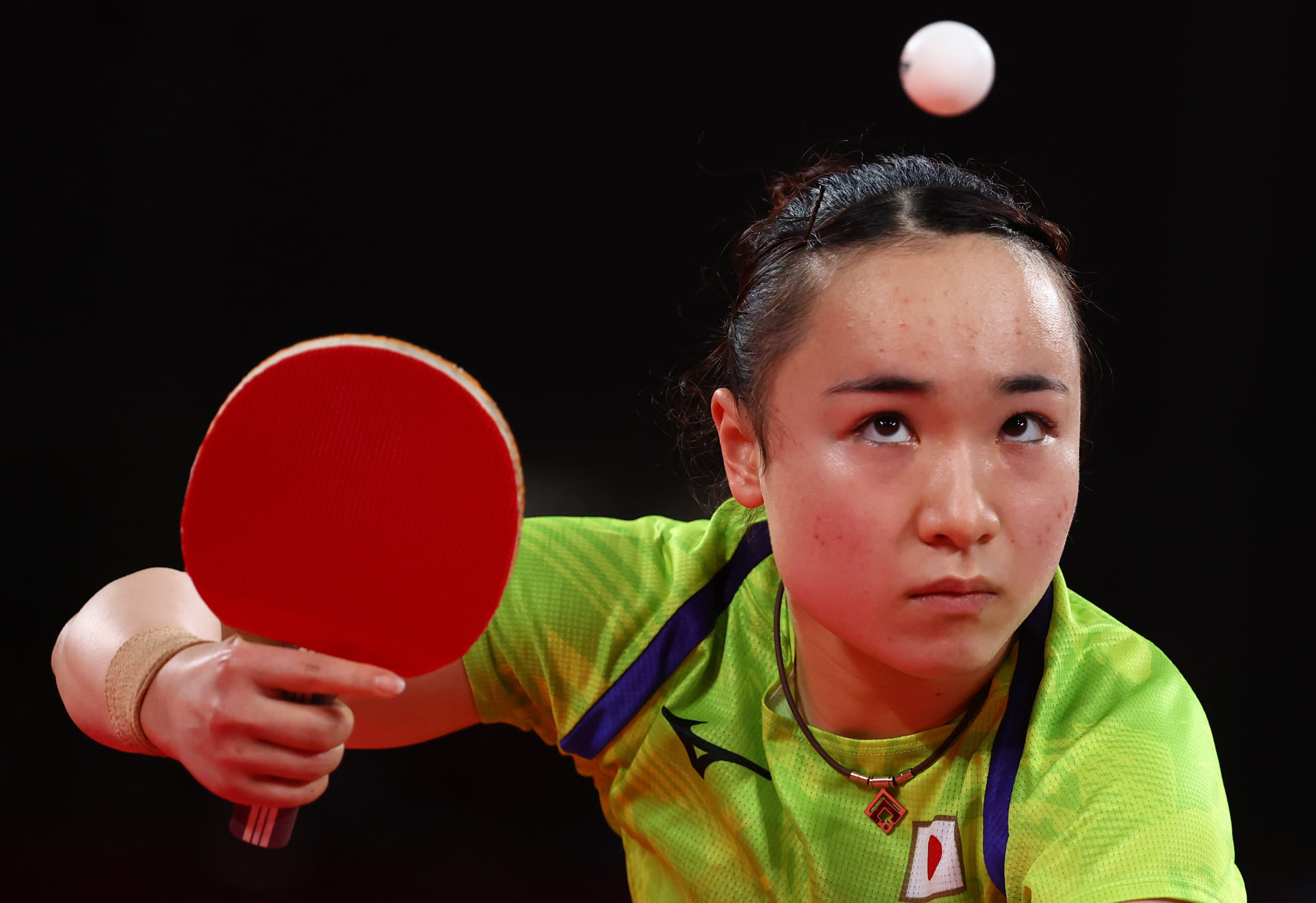 日本女子桌球好手伊藤美誠。(路透社/達志影像)