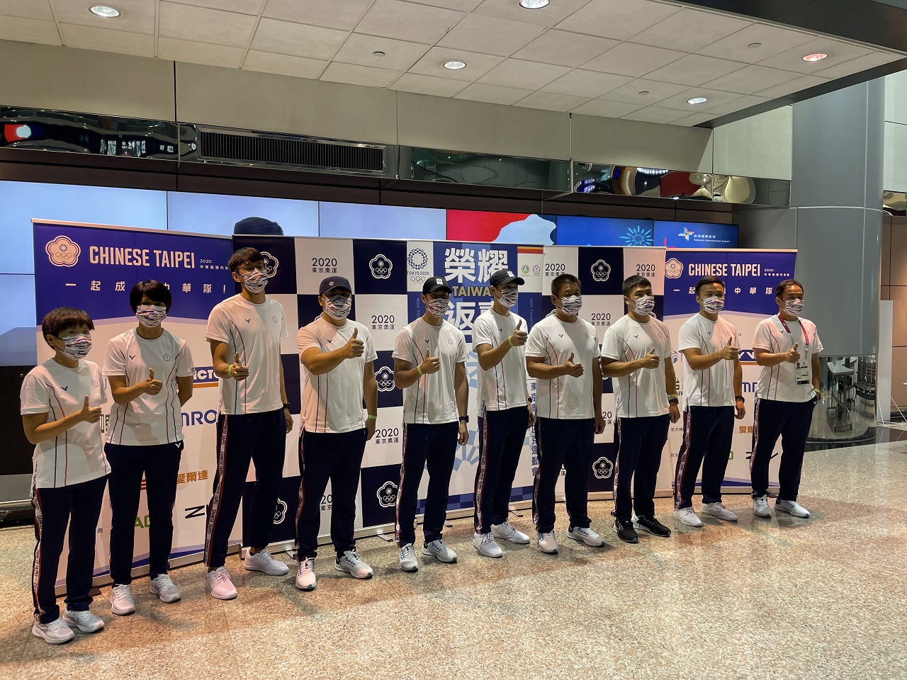 東奧落幕，最後一梯次田徑代表隊也於9日返抵國門。(體育署提供)