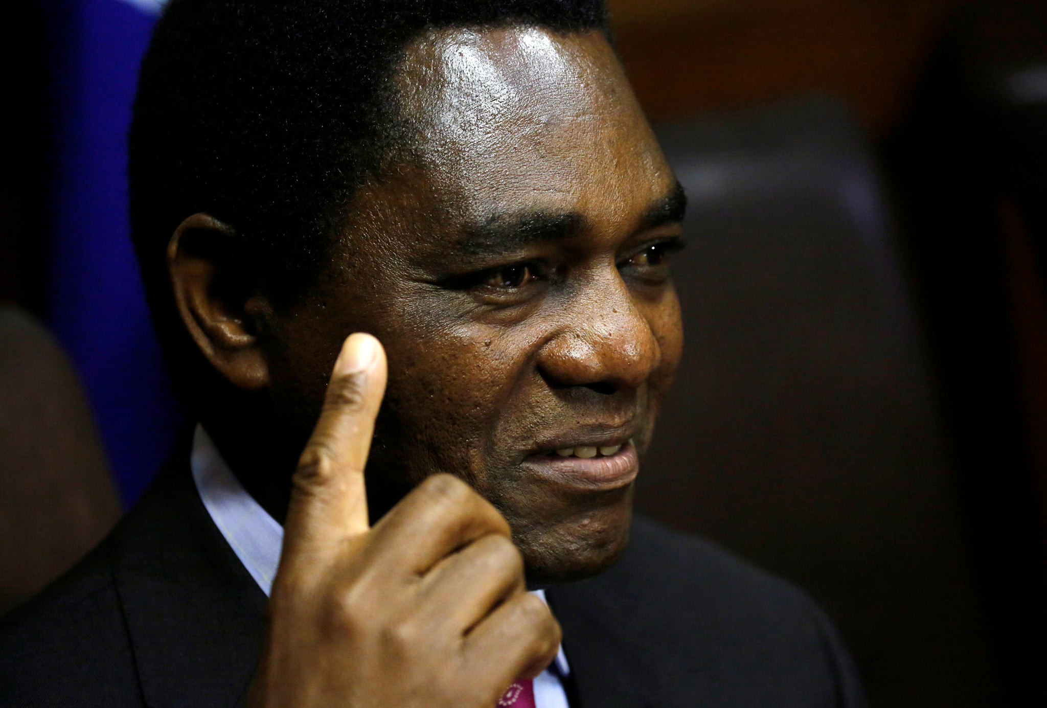 尚比亞反對派領袖希奇萊馬(Hakainde Hichilema) (路透社/達志影像)