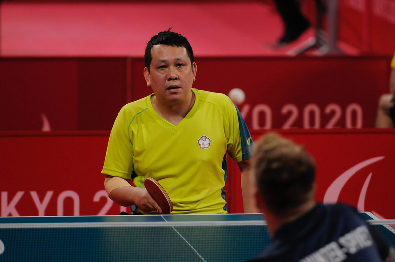 台灣桌球選手程銘志（圖）26日在東京帕運男子桌球TT5級單打小組賽第2戰戰況一面倒，以0比3輸給英國選手。（體育署提供） (圖：中央社)
