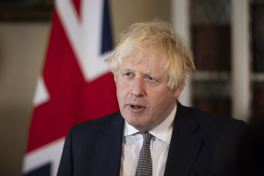 英國首相強生（Boris Johnson）將對烏克蘭國會演說。 (圖:英國政府/檔案照片)