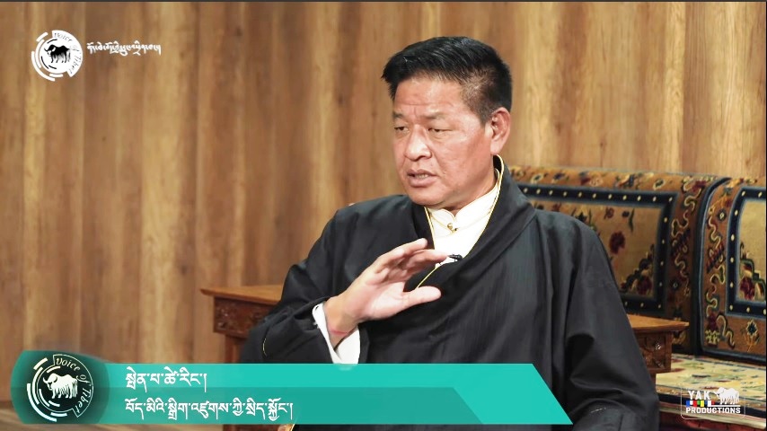 西藏流亡政府領導人邊巴次仁。（圖：西藏之聲）