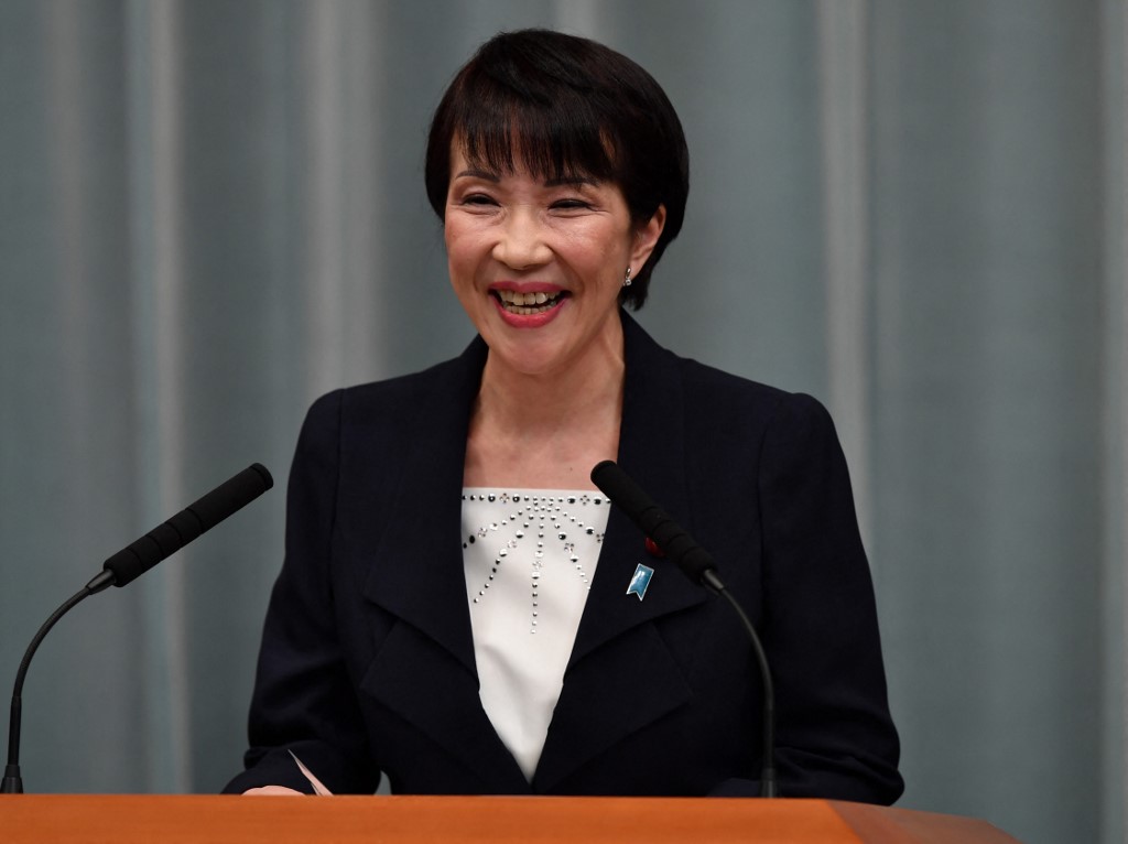 日本前總務大臣高市早苗(Sanae Takaichi) (AFP)