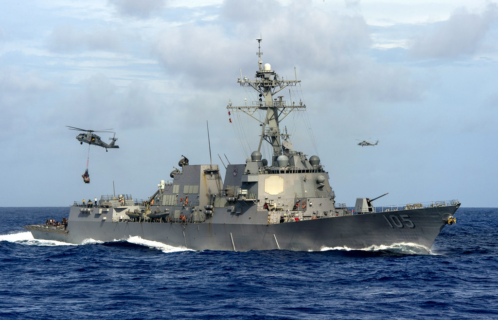 美國海軍勃克級神盾飛彈驅逐艦「杜威號」（USS Dewey DDG 105）。 (圖：美國海軍)