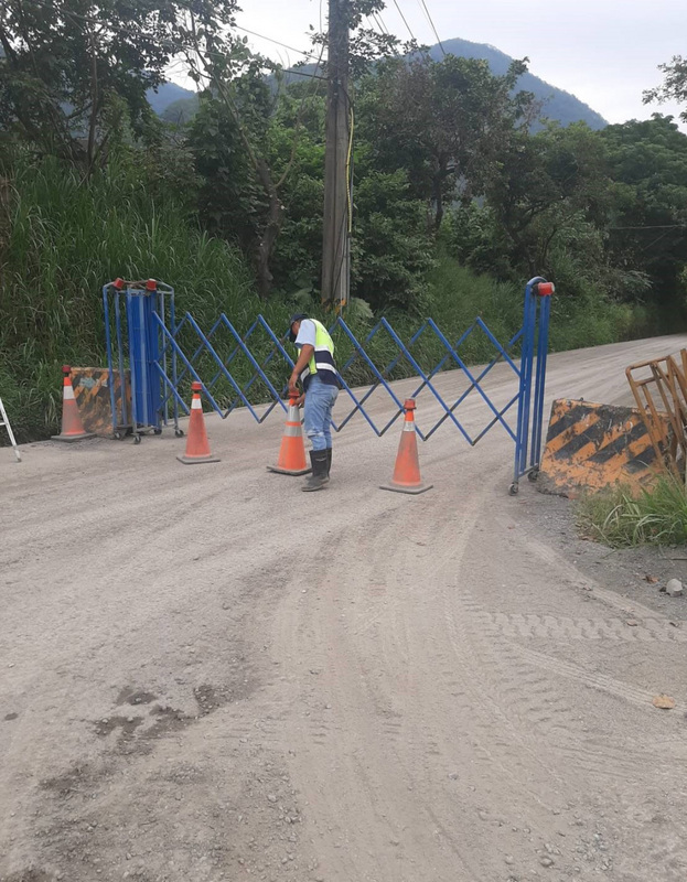 颱風璨樹來襲，高雄山區預估將有豪雨，公路總局宣布桃源區明霸克露橋便道11日下午將預警性封閉。（公路總局第三區養護工程處提供）中央社記者蔡孟妤傳真  110年9月11日 (圖：中央社)