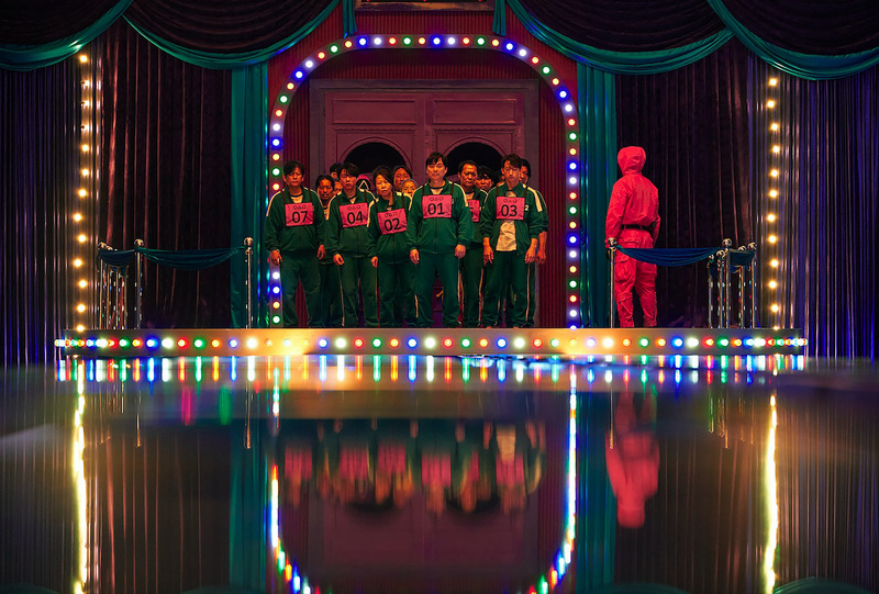 韓國「魷魚遊戲」描述456個魯蛇為獲得高額獎金逆轉人生而拚死一搏的故事。（Netflix提供） (圖：中央社)