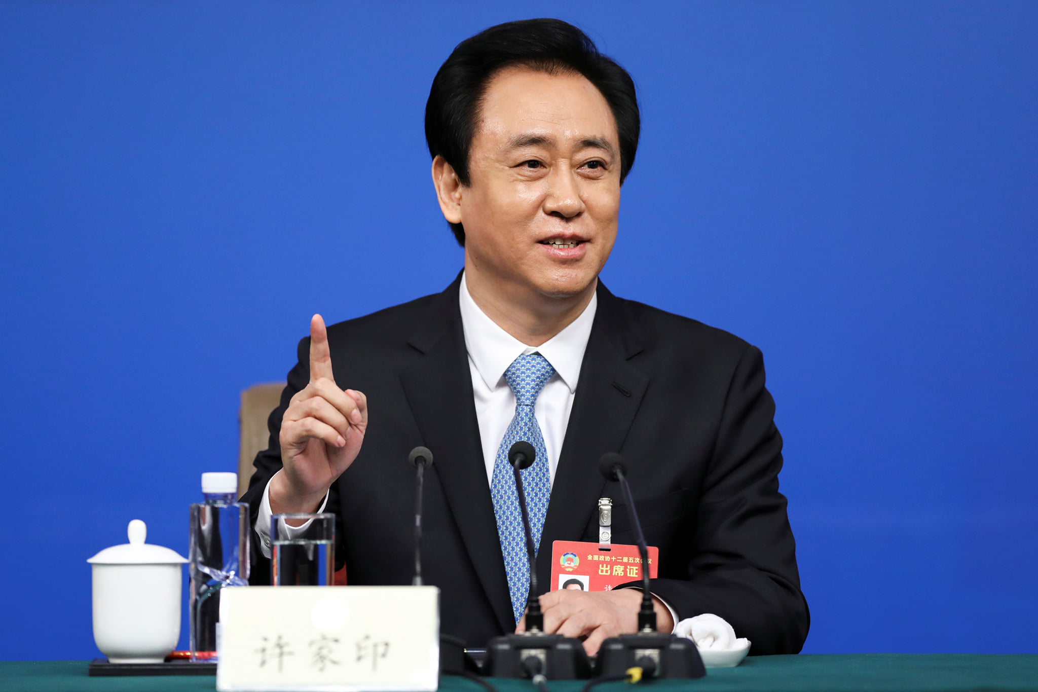 中國恆大集團創辦人許家印。 (RT/達志影像)