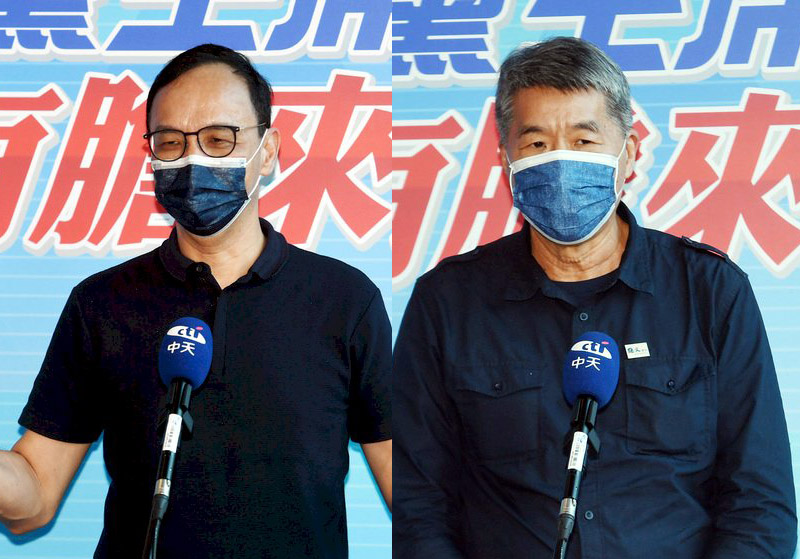國民黨主席選舉進入關鍵時刻，朱立倫(左)及張亞中(右)再度針對兩岸論述交鋒。(資料合成照/圖:中央社)