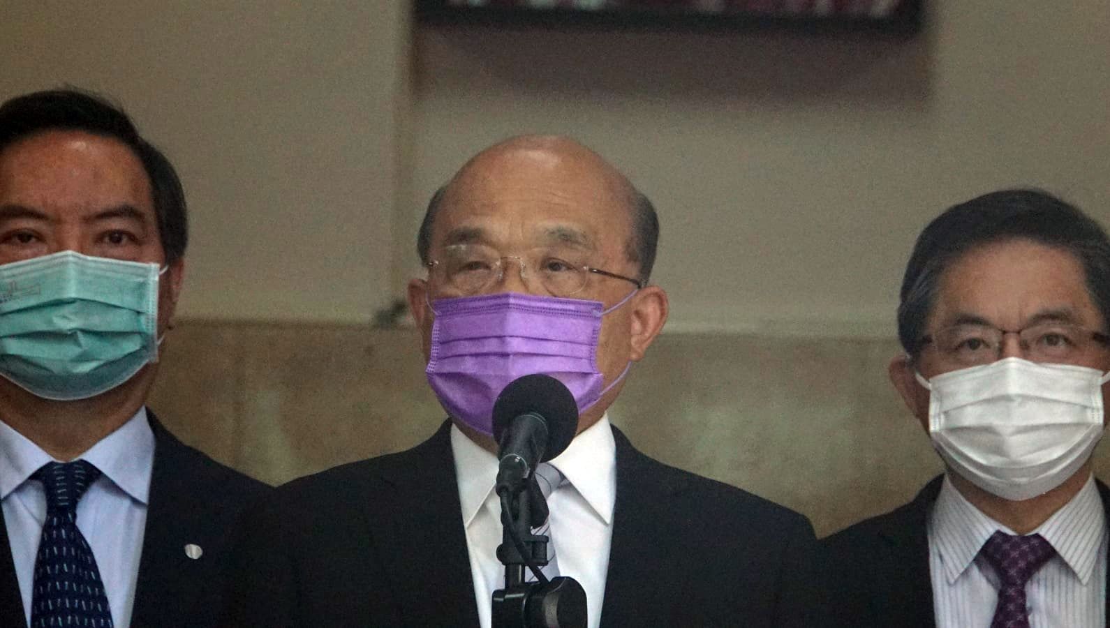 行政院長蘇貞昌24日強調，加入CPTPP可以拓展台灣的外貿機會，政府絕對不會以任何交換條件來作為申請的前提。(劉玉秋攝）