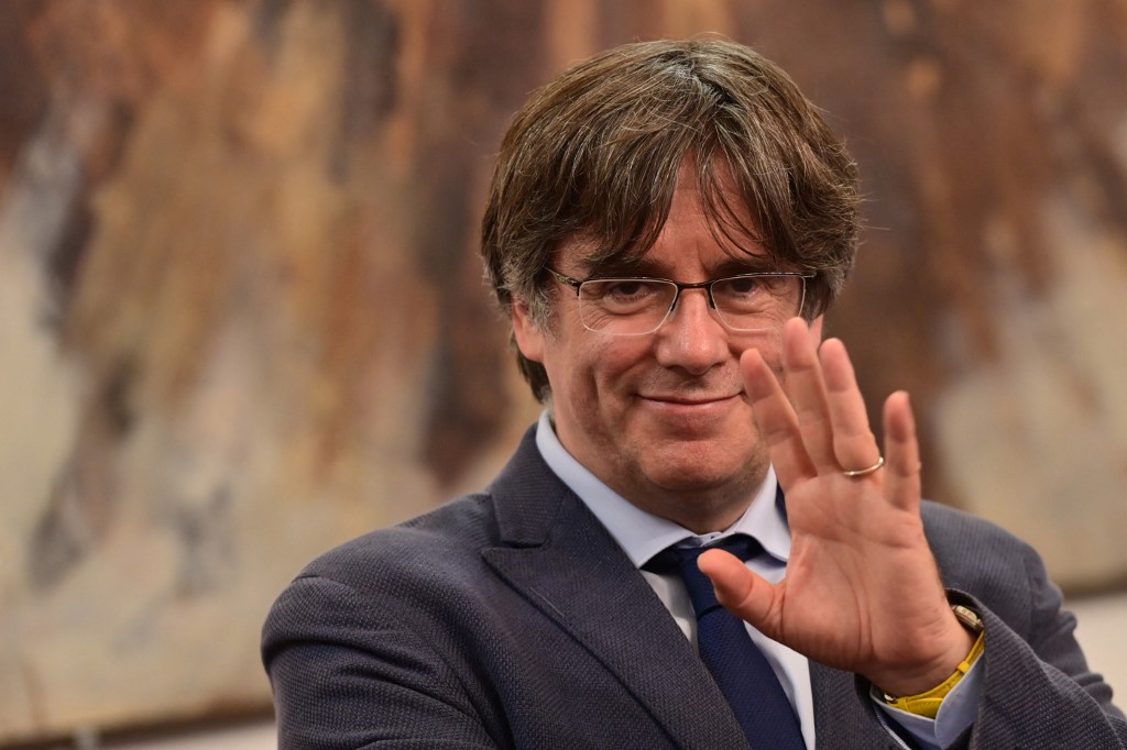 前加泰隆尼亞自治區主席普伊格蒙特(Carles Puigdemont)。 (AFP)