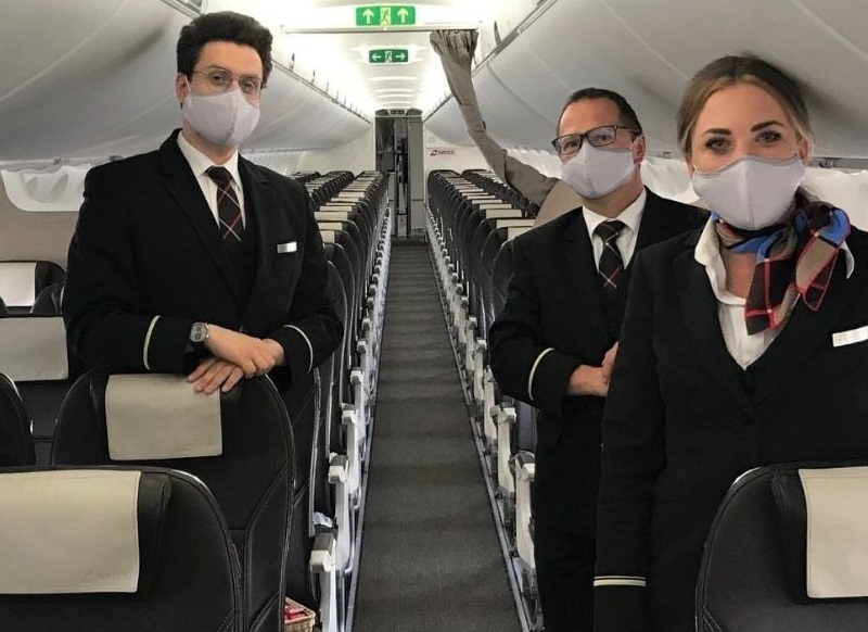 瑞士航空要求所有機組人員必須在12月前完全接種COVID-19疫苗，並警告至明年1月底拒接種疫苗者將被解僱。(圖：瑞航臉書)