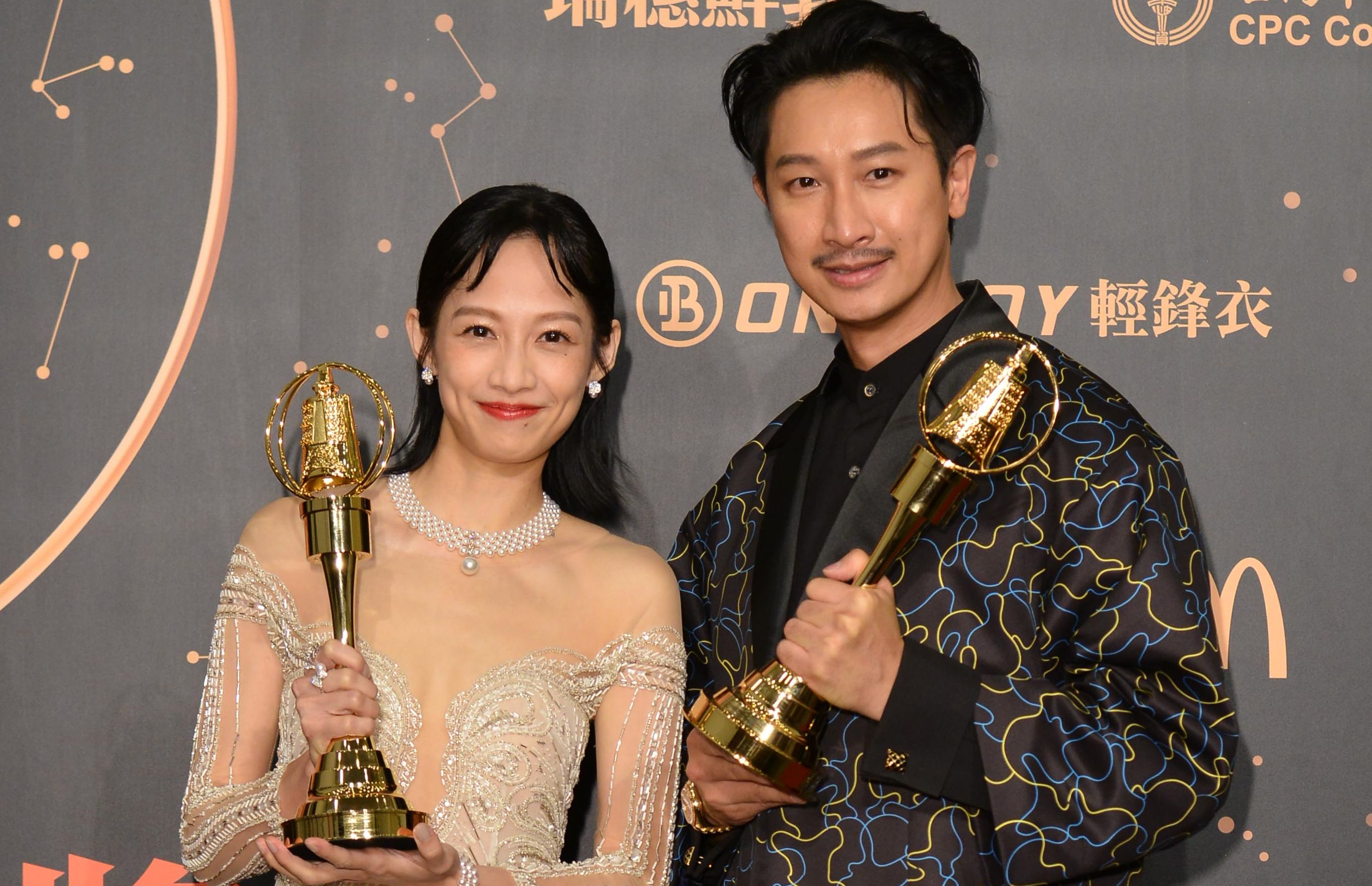 戲劇節目男女配角：Darren、簡嫚書（三立電視提供）