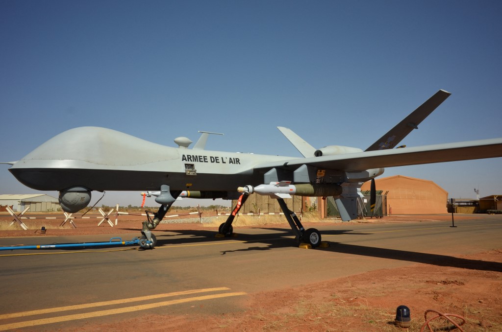 法國的「死神」(Reaper)無人機。 (AFP)