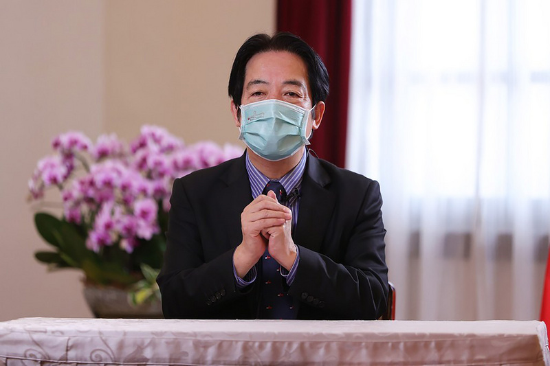 副總統賴清德18日為「鄧白氏台灣第十屆中小企業菁英獎頒獎典禮」致詞。圖為「第8屆鄧白氏中小企業菁英獎線上頒獎典禮暨高峰論壇」錄製致詞影片。 (資料照/中央社)