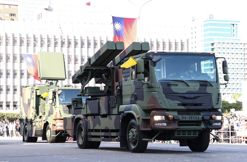 陸射劍二飛彈車。(圖：中央社)