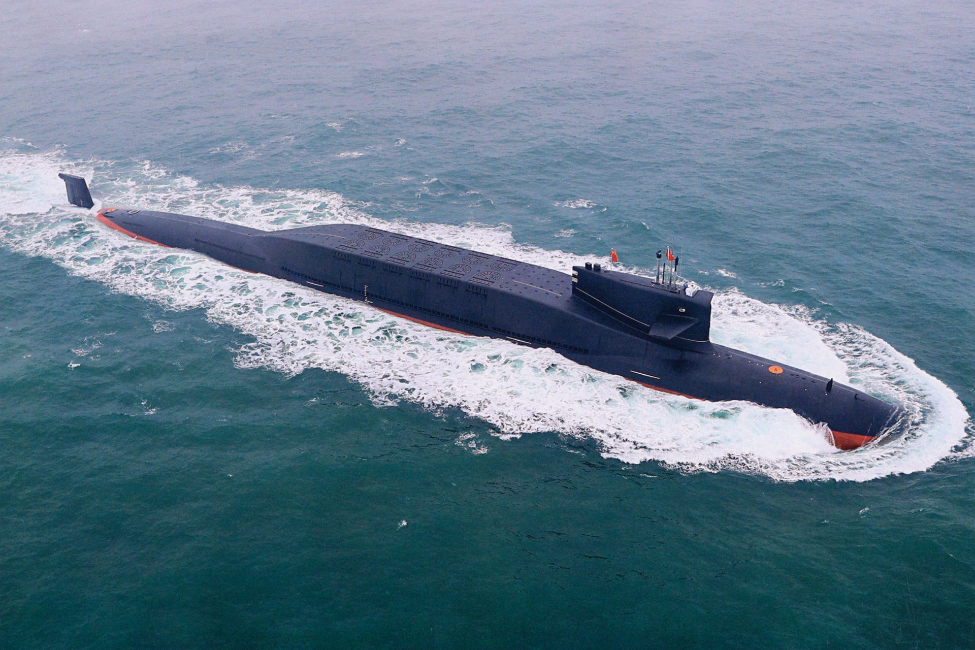 圖為中國094型核潛艇。(示意圖 非新聞所指潛艦/取自網路)