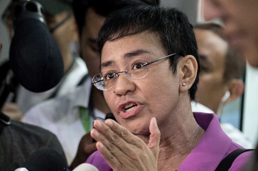 菲律賓新聞網站Rappler執行長瑞薩（Maria Ressa）。 (AFP)