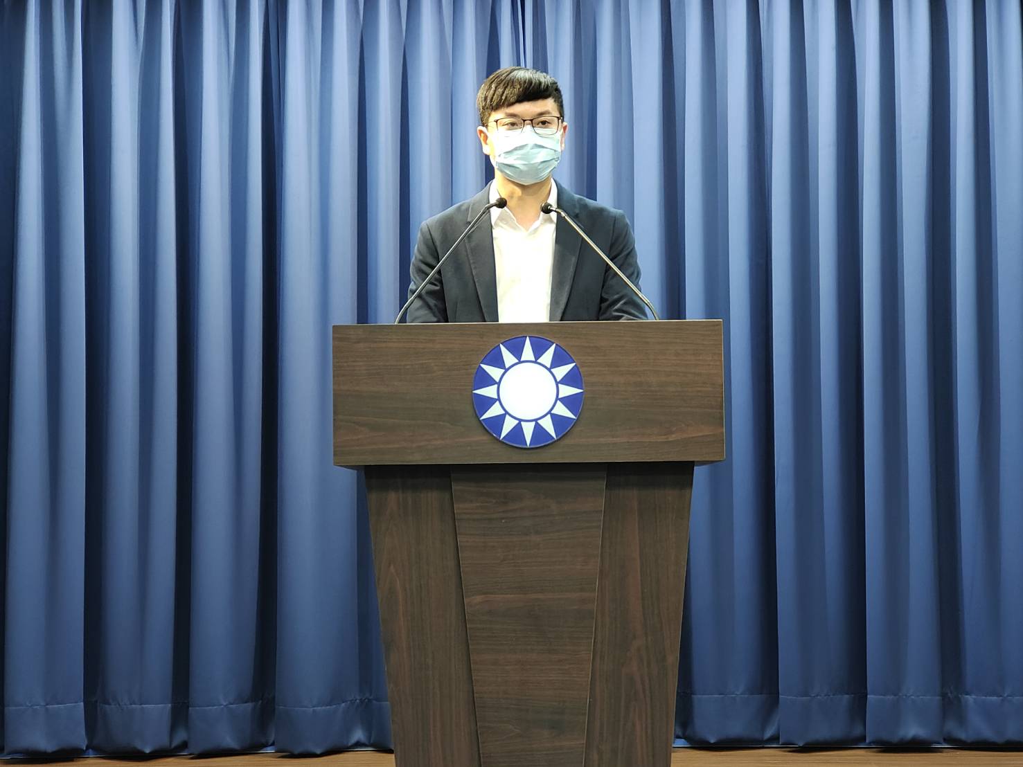 國民黨文傳會主委凌濤。(王韋婷攝)