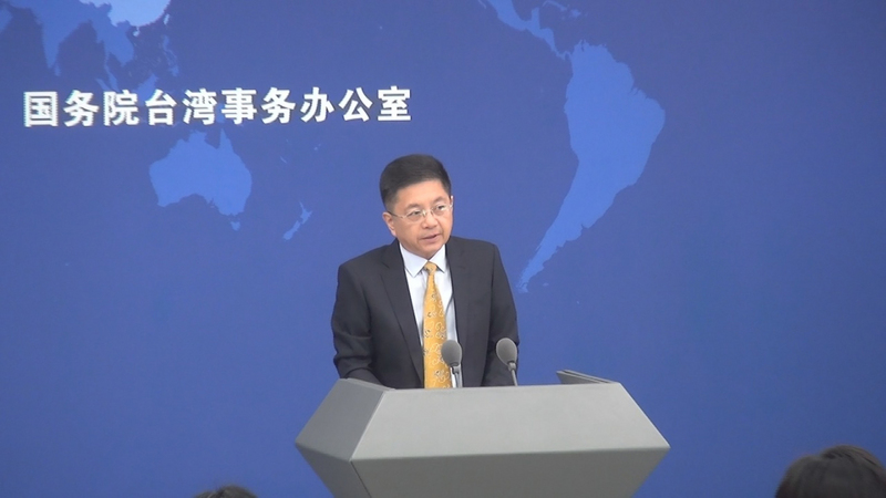 中國大陸國台辦發言人馬曉光。 (圖：中央社)