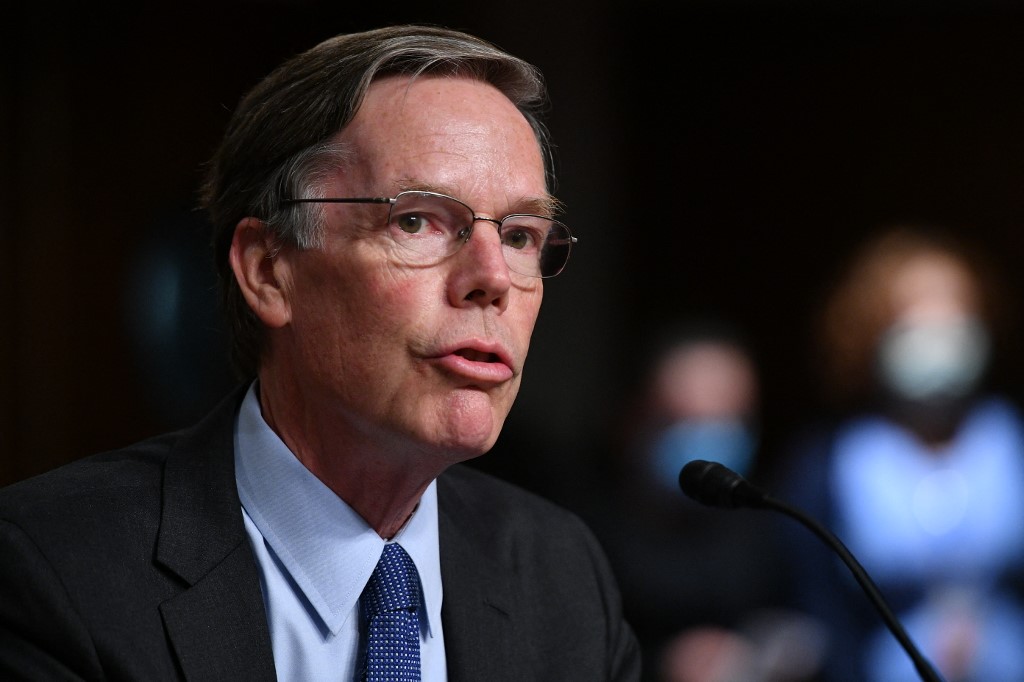 美國駐中國大使勃恩斯(Nicholas Burns)。 (AFP)