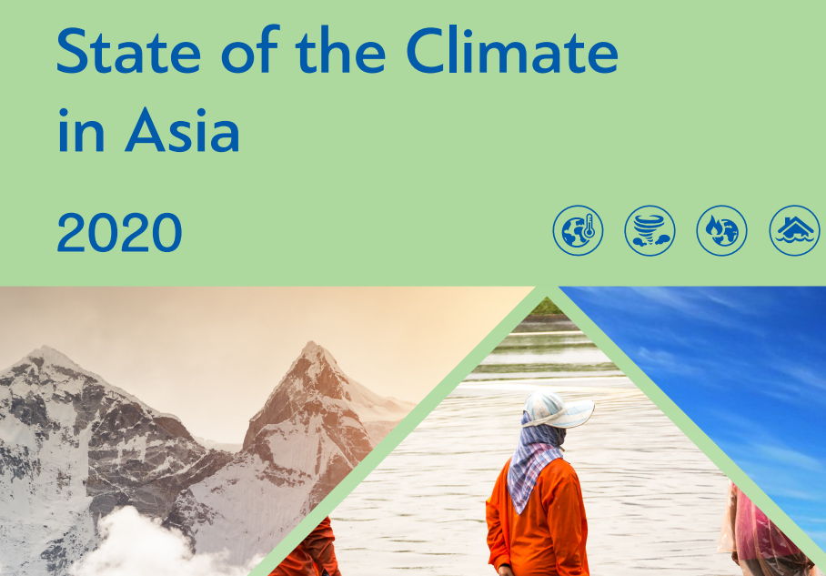 聯合國世界氣象組織(WMO)在「亞洲氣候狀況」報告中表示，亞洲在2020年經歷了有紀錄以來最熱的一年，極端天氣也對發展帶來沉重打擊。(圖：WMO)