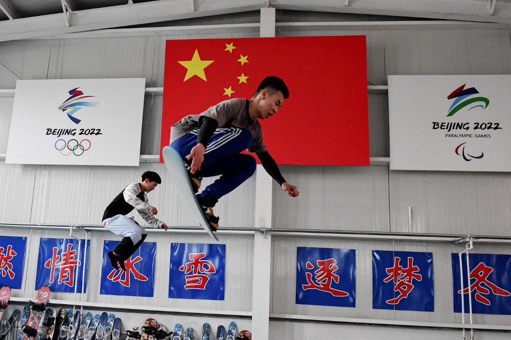 彭帥事件衝擊，英媒報導，五眼聯盟正商討是否杯葛北京冬奧(Beijing 2022)。 (AFP)