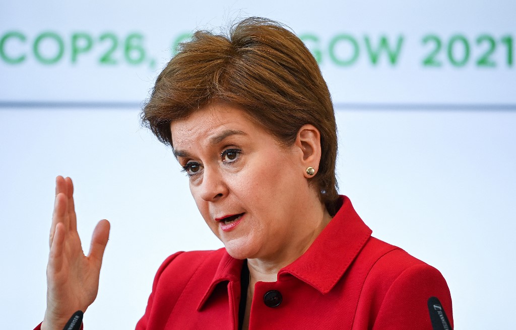 蘇格蘭首席大臣施特金(Nicola Sturgeon)。 (資料照/AFP)