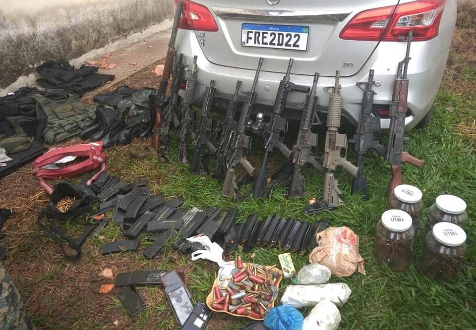 巴西爆發銀行搶案，警方擊斃25嫌。 (圖:巴西警方發布)