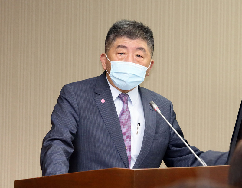 衛福部長陳時中3日上午赴立法院社會福利及衛生環境委員會，進行專題報告並備詢。 (圖：中央社)