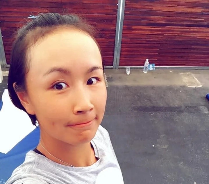 中國職業網球名將彭帥(微博）