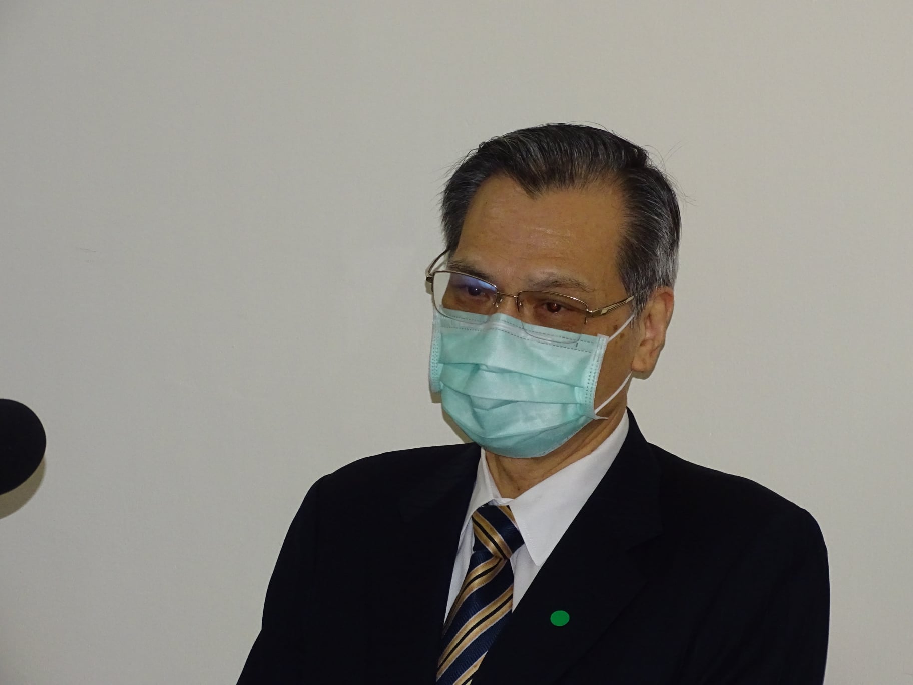 國安局長陳明通4日表示，中共內部對是否打東沙曾經辯論過；但國安局評估，在蔡英文總統任內不會發生。（劉玉秋 攝）
