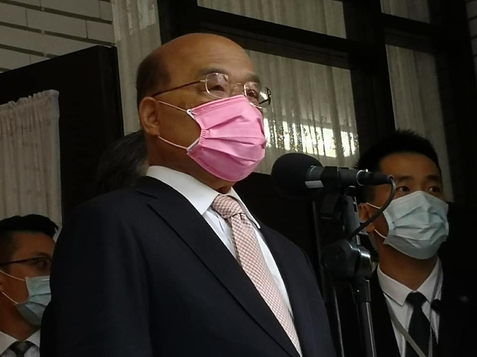 行政院長蘇貞昌。(劉玉秋 攝)