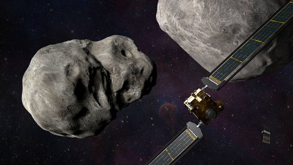NASA計劃明年發射太空飛行器，以每小時2萬4000公里速度撞擊小行星，藉此測試「行星防禦」。(圖：NASA)