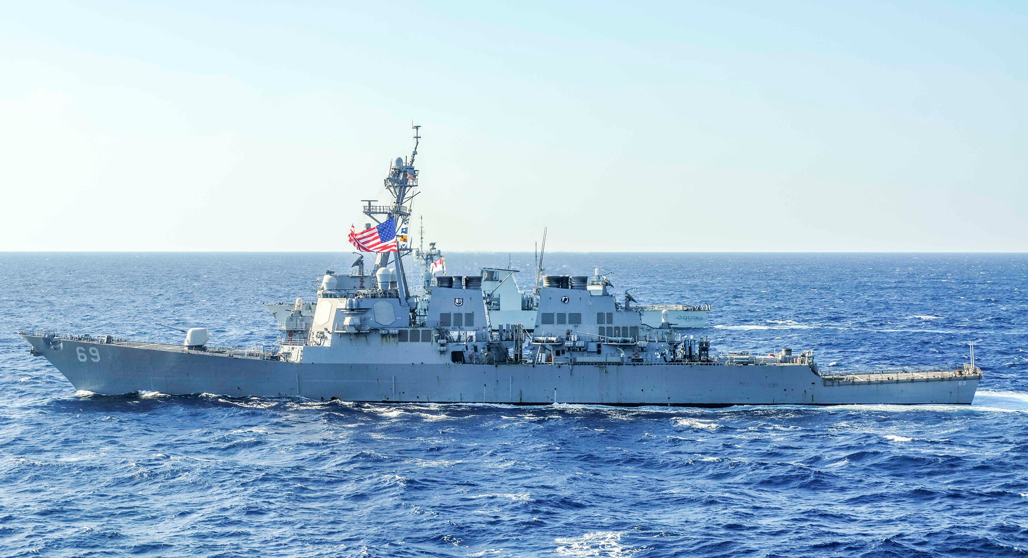 美軍驅逐艦「米利厄斯號」(Milius)。  (圖:美國海軍)