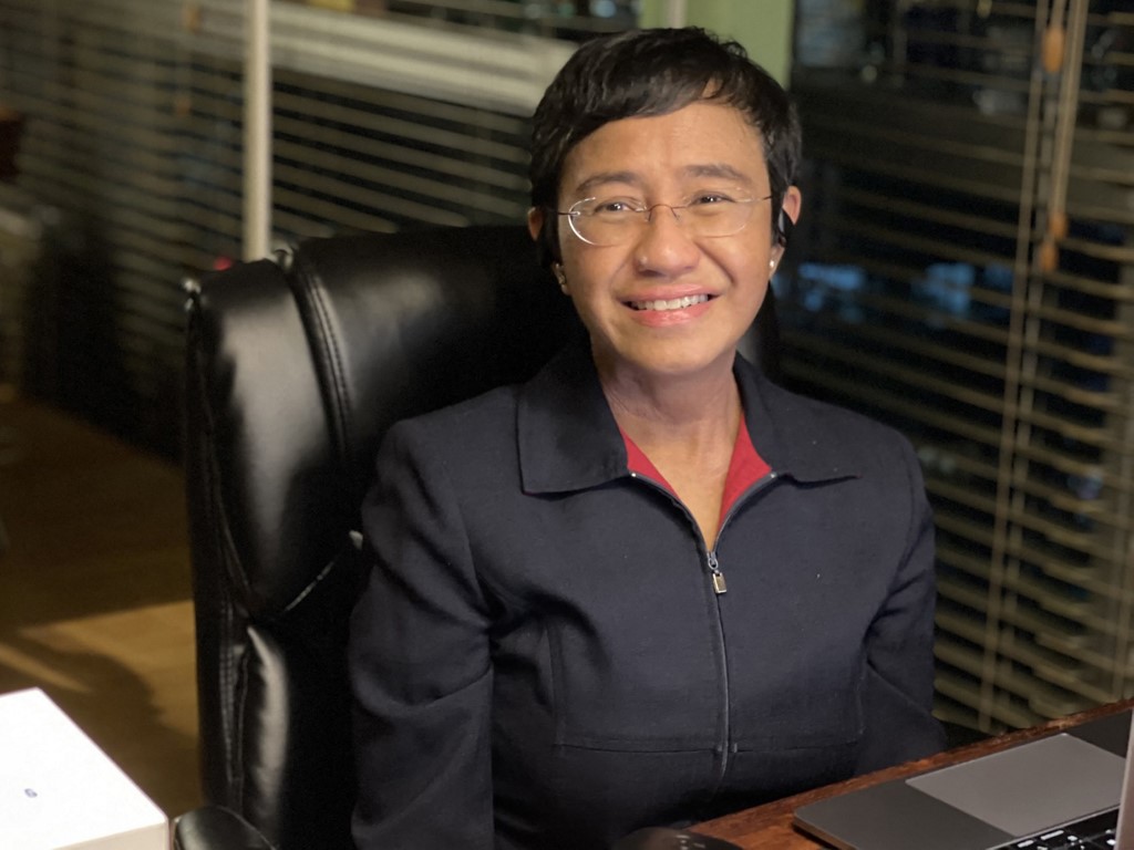 諾貝爾和平獎得主瑞薩(Maria Ressa) (AFP)