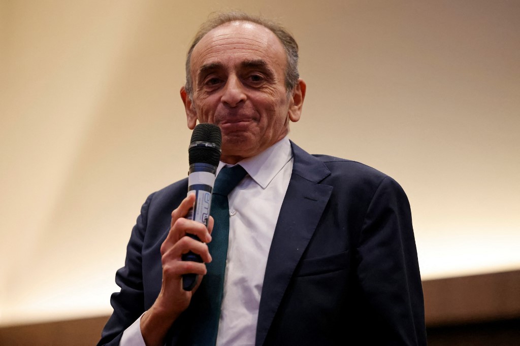 法國極右翼政治評論家、前記者澤穆爾(Eric Zemmour)30日證實，他將參加明年4月舉行的法國總統大選。 (AFP)