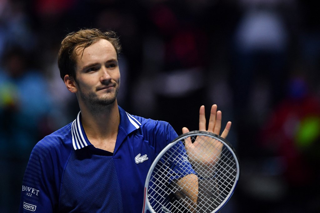 俄羅斯網球名將梅迪維夫(Daniil Medvedev)。 (AFP)