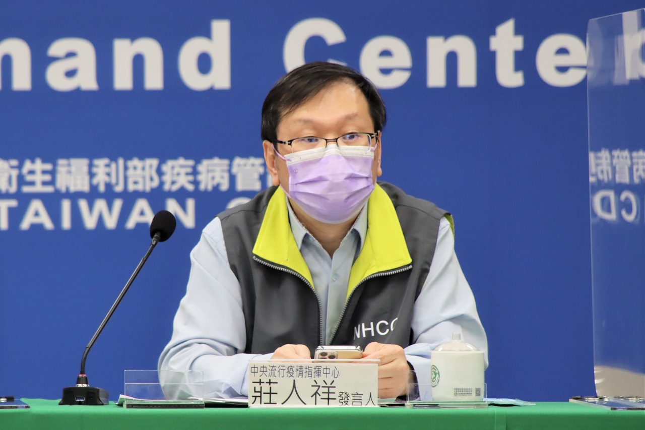 中央流行疫情指揮中心發言人莊人祥。(指揮中心提供)