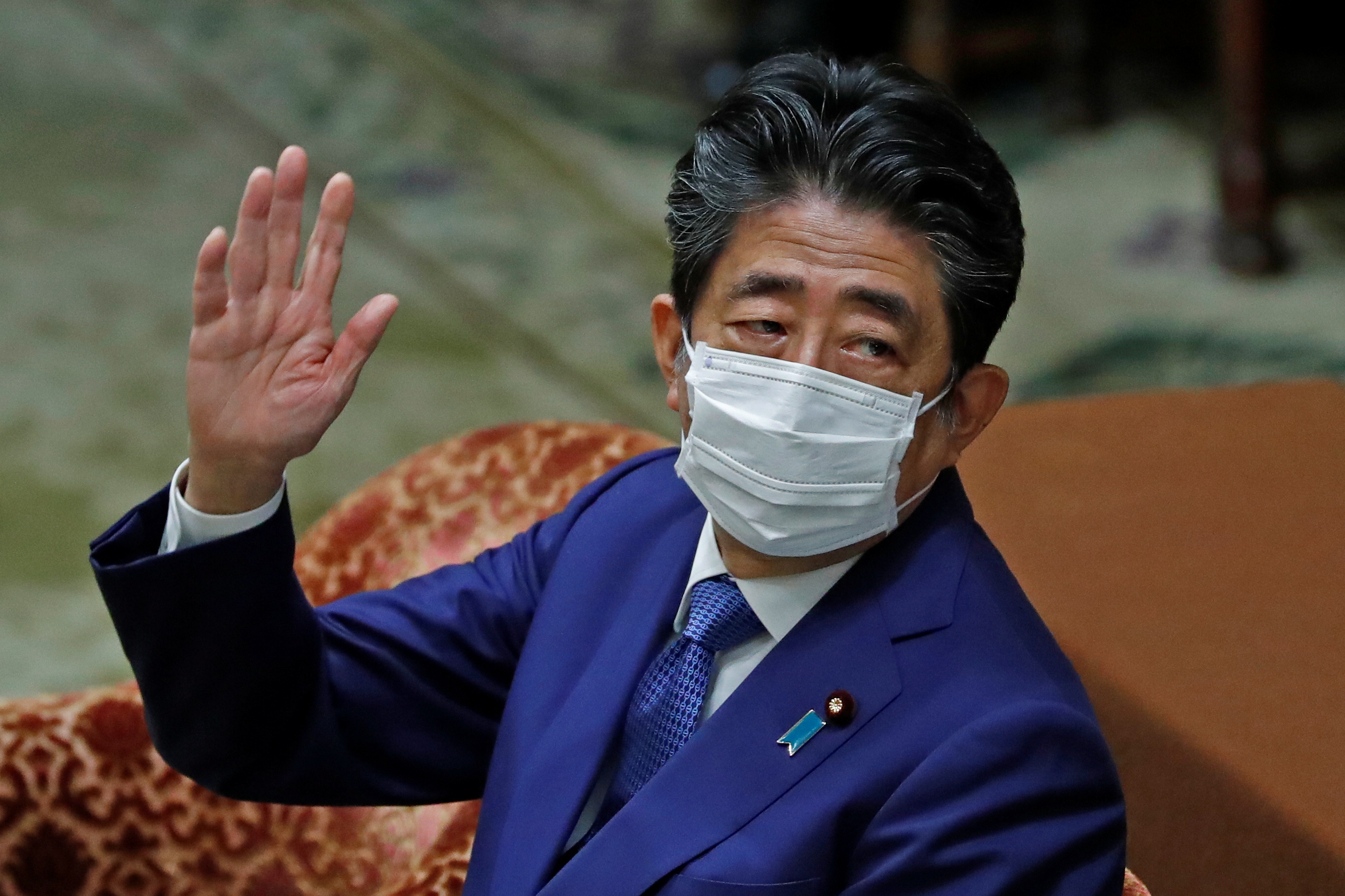日本前首相安倍晉三。 (資料照／路透社／達志影像)