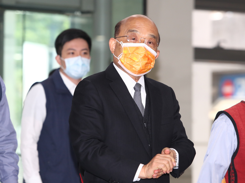 行政院長蘇貞昌21日表示，全球產業鏈面臨重組，竹竹合併對擴大台灣產業領先地位有必要性，所謂黨派考量的說法太偏狹。(資料照/圖：中央社)