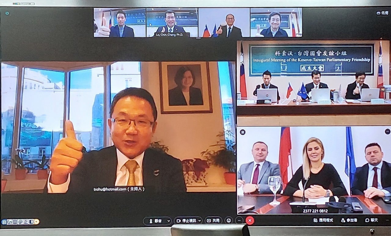 台灣與科索沃成立雙邊國會友好團體。 (圖:取自羅致政臉書)