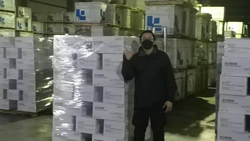 立陶宛一個貨櫃奶水品項遭中國拒收，台灣甘田食品科技相挺買下，在台灣與立陶宛政府協助下運送抵台，董姓負責人表示，將做成港式奶茶等行銷世界。（甘田食品科技提供） (圖：中央社)