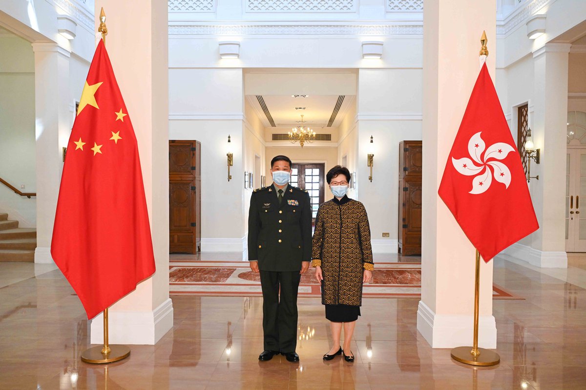 中國武警部隊副參謀長彭京堂將晉升為解放軍駐港部隊司令。(圖取自微博)