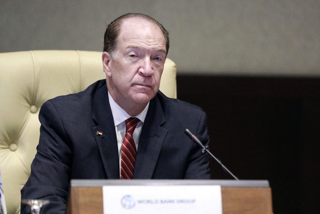 世界銀行總裁馬爾帕斯(David Malpass)。 (AFP)