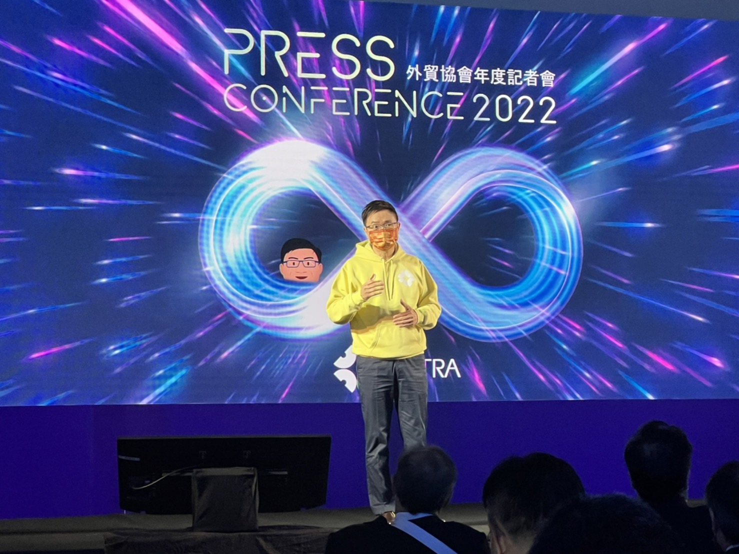 外貿協會董事長黃志芳指出，過去4年致力推動貿協的數位轉型，今年馬上將成立數位科技中心，且10日已於董事會通過，這將是貿協的獨立IT部門，也會是貿協數位轉型的最後一哩路。(謝佳興 攝)