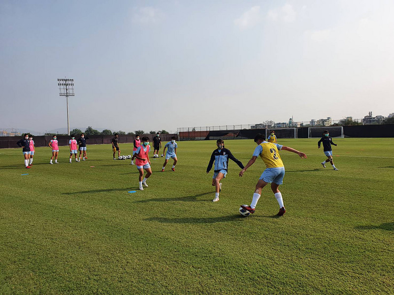 台灣女子足球代表隊正在印度孟買，征戰2022女子亞洲盃足球賽。（資料照片／中華民國足球協會提供）