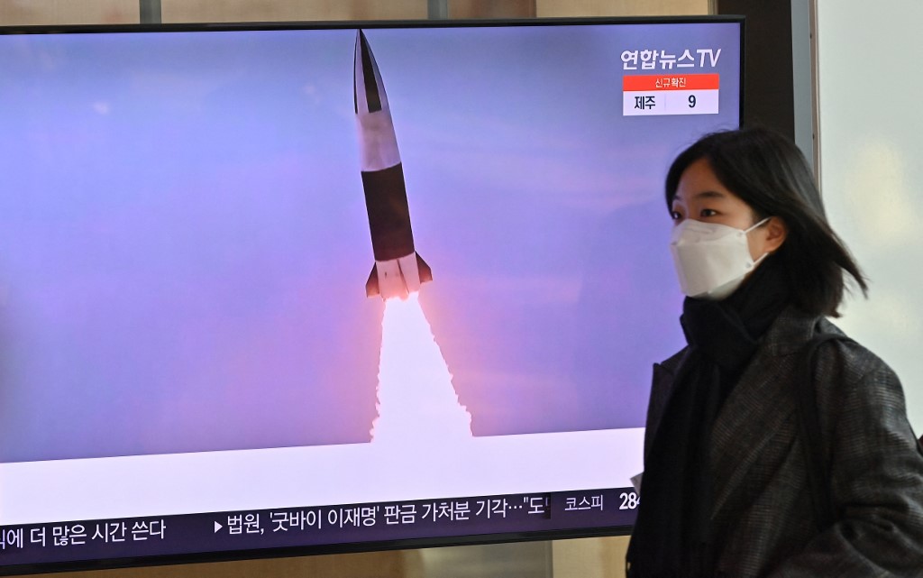 北韓近來發動一系列飛彈試射行動。(AFP)